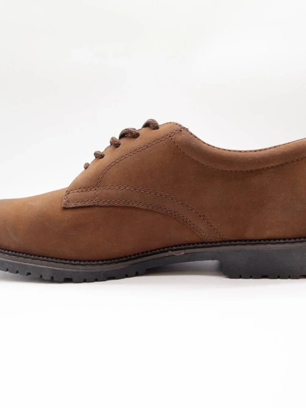 Nunn Bush Vintage Brown Oiled Leather Bucks Oxford Mens 10.5 Wide